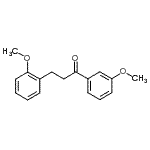 structure of CAS# 898769-67-0, 3-(2-Methoxyphenyl)-1-(3-methoxyphenyl)-1-propanone;3'-Methoxy-3-(2-methoxyphenyl)propiophenone
