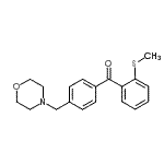 structure of CAS# 898769-86-3, [2-(Methylsulfanyl)phenyl][4-(4-morpholinylmethyl)phenyl]methanone;4'-morpholinomethyl-2-thiomethylbenzophenone