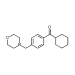 structure of CAS# 898770-79-1, Cyclohexyl[4-(4-morpholinylmethyl)phenyl]methanone;cyclohexyl 4-(morpholinomethyl)phenyl ketone