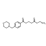 structure of CAS# 898770-83-7, Ethyl 5-[4-(4-morpholinylmethyl)phenyl]-5-oxopentanoate;ethyl 5-[4-(morpholinomethyl)phenyl]-5-oxovalerate