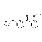 structure of CAS# 898771-28-3, [3-(1-Azetidinylmethyl)phenyl](2-methoxyphenyl)methanone;3'-azetidinomethyl-2-methoxybenzophenone
