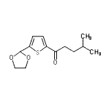 结构式 CAS# 898772-94-6, 1-[5-(1,3-二氧戊环-2-基)-2-噻吩基]-4-甲基-1-戊酮