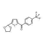 结构式 CAS# 898773-32-5, [5-(1,3-二氧戊环-2-基)-2-噻吩基][4-(三氟甲基)苯基]甲酮