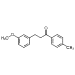 structure of CAS# 898774-43-1, 3-(3-Methoxyphenyl)-1-(4-methylphenyl)-1-propanone;3-(3-methoxyphenyl)-4'-methylpropiophenone