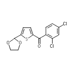 结构式 CAS# 898778-88-6, (2,4-二氯苯基)[5-(1,3-二氧戊环-2-基)-2-噻吩基]甲酮