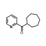 结构式 CAS# 898779-54-9, 环庚基(2-吡啶基)甲酮