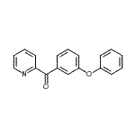 结构式 CAS# 898779-86-7, (3-苯氧基苯基)(2-吡啶基)甲酮