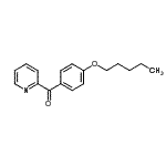 结构式 CAS# 898780-06-8, [4-(戊氧基)苯基](2-吡啶基)甲酮