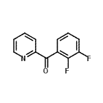 结构式 CAS# 898780-15-9, (2,3-二氟苯基)(2-吡啶基)甲酮