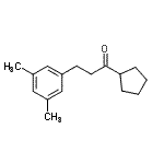 structure of CAS# 898781-31-2, 1-Cyclopentyl-3-(3,5-dimethylphenyl)-1-propanone;cyclopentyl 2-(3,5-dimethylphenyl)ethyl ketone