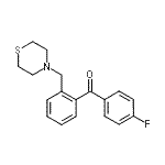 structure of CAS# 898781-80-1, (4-Fluorophenyl)[2-(4-thiomorpholinylmethyl)phenyl]methanone;4'-fluoro-2-thiomorpholinomethyl benzophenone