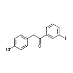 结构式 CAS# 898784-07-1, 2-(4-氯苯基)-1-(3-碘苯基)乙酮