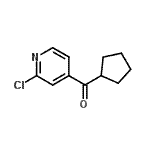 结构式 CAS# 898785-18-7, (2-氯-4-吡啶基)(环戊基)甲酮