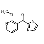 CAS 登录号：898785-89-2， (2-甲氧基-3-吡啶基)(1,3-噻唑-2-基)甲酮
