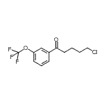 结构式 CAS# 898786-25-9, 5-氯-1-[3-(三氟甲氧基)苯基]-1-戊酮