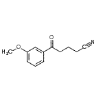 结构式 CAS# 898786-58-8, 5-(3-甲氧基苯基)-5-氧代戊腈