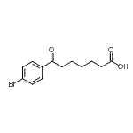 结构式 CAS# 898787-83-2, 7-(4-溴苯基)-7-氧代庚酸