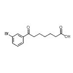 结构式 CAS# 898787-89-8, 7-(3-溴苯基)-7-氧代庚酸