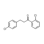 结构式 CAS# 898788-21-1, 1-(2-氯苯基)-3-(4-氯苯基)-1-丙酮