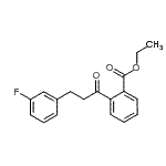 structure of CAS# 898788-88-0, Ethyl 2-[3-(3-fluorophenyl)propanoyl]benzoate;2'-carboethoxy-3-(3-fluorophenyl)propiophenone