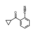 结构式 CAS# 898789-83-8, 2-(环丙基羰基)苯甲腈