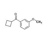 结构式 CAS# 898790-44-8, 环丁基(3-甲氧基苯基)甲酮