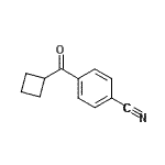 结构式 CAS# 898790-50-6, 4-(环丁基羰基)苯甲腈