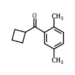 结构式 CAS# 898790-70-0, 环丁基(2,5-二甲基苯基)甲酮