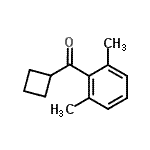 结构式 CAS# 898790-73-3, 环丁基(2,6-二甲基苯基)甲酮
