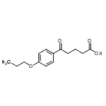 结构式 CAS# 898791-73-6, 5-氧代-5-(4-丙氧基苯基)戊酸
