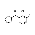 结构式 CAS# 898791-78-1, 环戊基(2,3-二氯苯基)甲酮