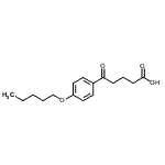 结构式 CAS# 898791-97-4, 5-氧代-5-[4-(戊氧基)苯基]戊酸