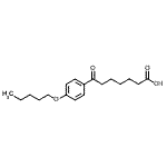 结构式 CAS# 898792-03-5, 7-氧代-7-[4-(戊氧基)苯基]庚酸