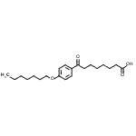 结构式 CAS# 898792-25-1, 8-[4-(庚氧基)苯基]-8-氧代辛酸