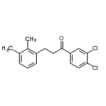 structure of CAS# 898793-29-8, 1-(3,4-Dichlorophenyl)-3-(2,3-dimethylphenyl)-1-propanone;3',4'-dichloro-3-(2,3-dimethylphenyl)propiophenone