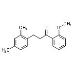 structure of CAS# 898793-59-4, 3-(2,4-Dimethylphenyl)-1-(2-methoxyphenyl)-1-propanone;3-(2,4-dimethylphenyl)-2'-methoxypropiophenone