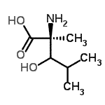 CAS#: 89919-90-4， (2S)-2-Amino-3-hydroxy-2,4-dimethylpentanoic acid