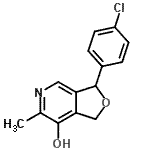 CAS#: 89943-82-8， 3-(4-Chlorophenyl)-6-methyl-1,3-dihydrofuro[3,4-c]pyridin-7-ol
