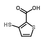 结构式 CAS# 90033-62-8, 3-硫基-2-噻吩羧酸