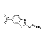 CAS 登录号：90220-89-6， 甲醛(6-硝基-1,3-苯并噻唑-2-基)腙