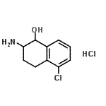 CAS#: 90401-39-1， 2-Amino-5-chloro-1,2,3,4-tetrahydro-1-naphthalenol hydrochloride (1:1)
