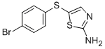 结构式 CAS# 90484-42-7, 5-[(4-溴苯基)硫代]-2-噻唑胺
