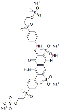 CAS#: 90598-98-4， Tetrasodium (3z)-5-amino-4-oxo-6-[4-(2-sulfonatooxyethylsulfonyl)phenyl]diazenyl-3-[[4-(2-sulfonatooxyethylsulfonyl)phenyl]hydrazinylidene]naphthalene-2,7-disulfonate