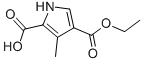 CAS#: 90610-58-5， 4-Ethoxycarbonyl-3-methylpyrrol-2-carboxylic acid