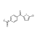 结构式 CAS# 909421-69-8, (5-氯-2-噻吩基)(4-硝基苯基)甲酮