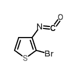 CAS 登录号：910036-93-0， 2-溴-3-异氰酸噻吩