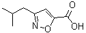 结构式 CAS# 910321-93-6, 3-异丁基-1,2-恶唑-5-羧酸