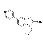 CAS#: 910442-06-7， 1-Ethyl-2-methyl-5-(4-pyridinyl)indoline