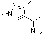 结构式 CAS# 911788-36-8, 1-(1,3-二甲基-1H-吡唑-4-基)乙胺