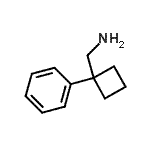 结构式 CAS# 91245-59-9, 1-(1-苯基环丁基)甲胺
